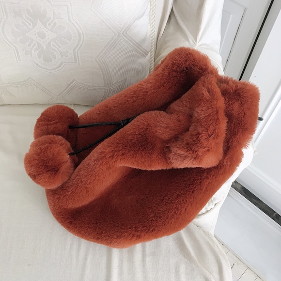 New Faux Fur Sling Backpack main image 6